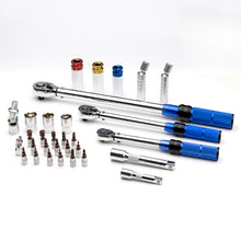 Cargar imagen en el visor de la galería, Juego Completo de Sockets y Llaves de Torque Métricas para Auto con Estuche ESOCATS
