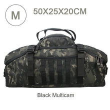 Cargar imagen en el visor de la galería, Mochila Gimnasio Táctica Militar Bolsa de Viaje con Compartimento para Zapatos + Separada Seco y Húmedo. ESOCATS
