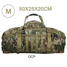 Cargar imagen en el visor de la galería, Mochila Gimnasio Táctica Militar Bolsa de Viaje con Compartimento para Zapatos + Separada Seco y Húmedo. ESOCATS
