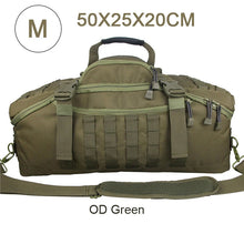 Cargar imagen en el visor de la galería, Mochila Gimnasio Táctica Militar Bolsa de Viaje con Compartimento para Zapatos + Separada Seco y Húmedo. ESOCATS
